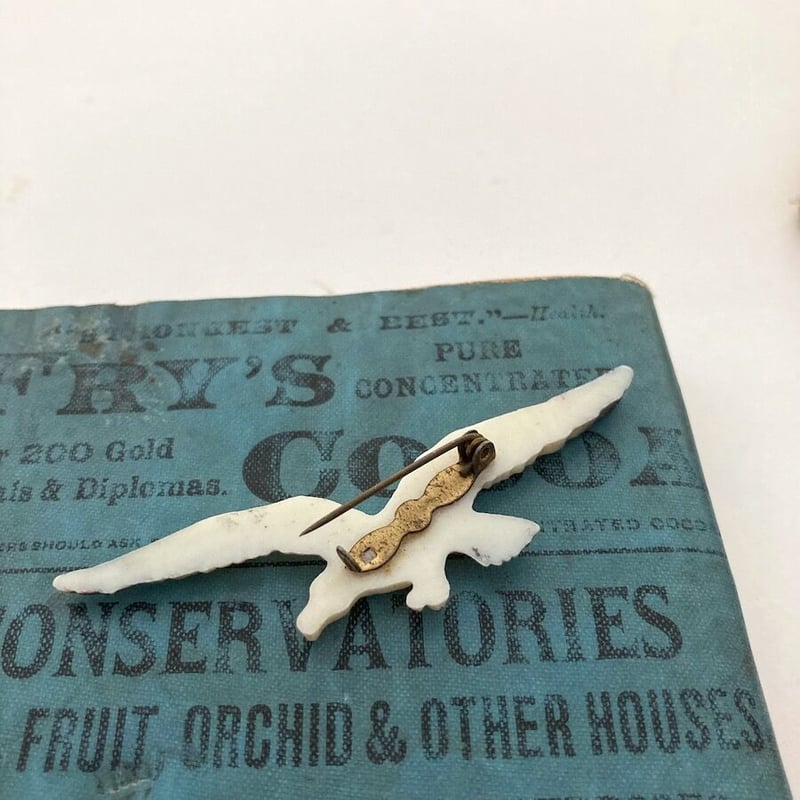 bird brooch アンティークバードブローチ 鳥ブローチ セルロイド | cocon