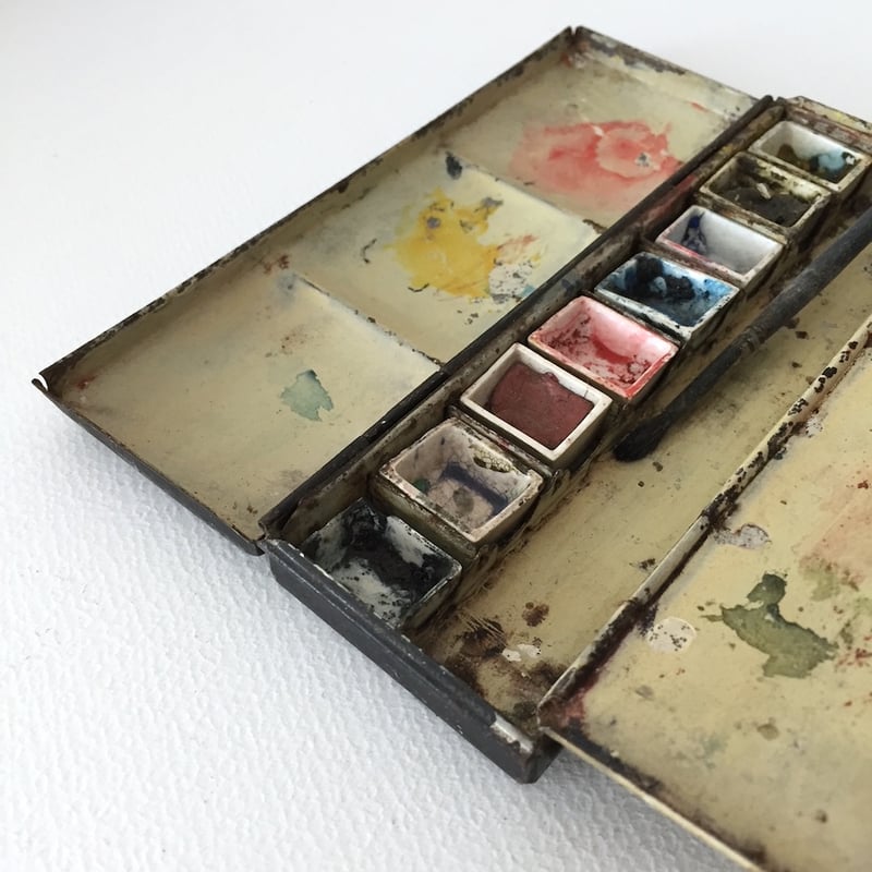 palette / アンティーク水彩絵の具パレット | cocon