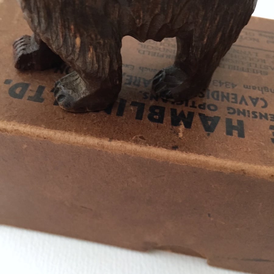 wooden bear / アンティーク木彫りのくま スイスベルン | cocon