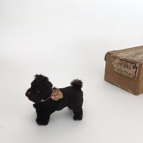 stuff dog / アンティーク犬のぬいぐるみ リアルレザーのドッグ