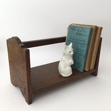 wooden bookstand / アンティーク卓上本棚 ブックスタンド