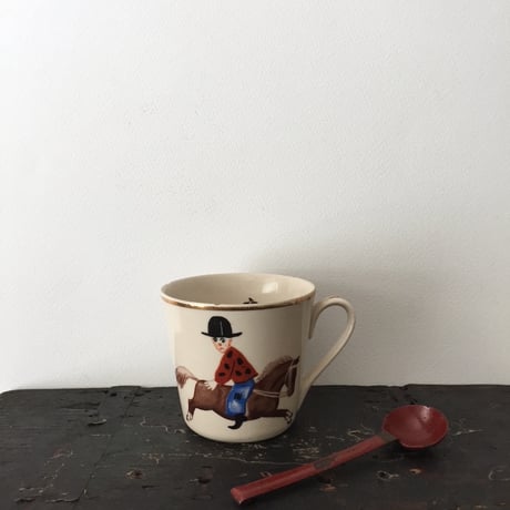 mug / アンティーク猫と馬柄マグカップ