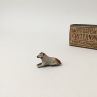 swan lead figure / 鉄の犬のフィギュリン