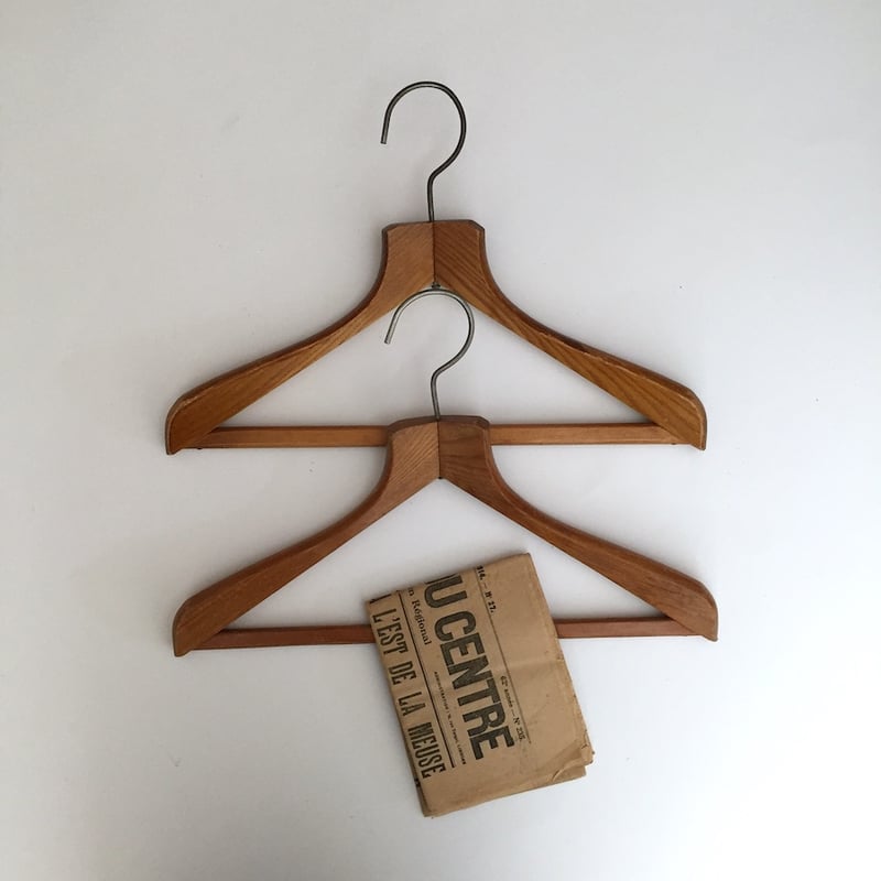 hanger / アンティークバー付き木製ハンガー | cocon