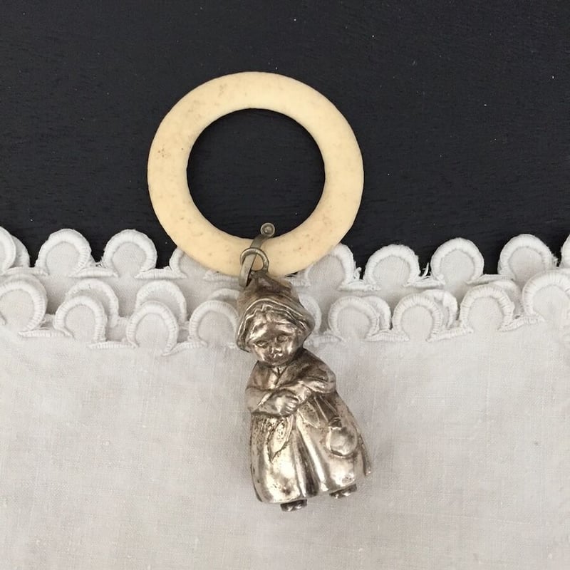 doll baby rattle / アンティークシルバーベビーラトル | cocon