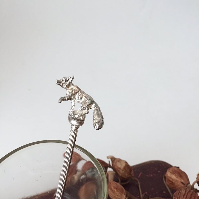 tea spoon / アンティークスべニールキツネティスプーン | cocon