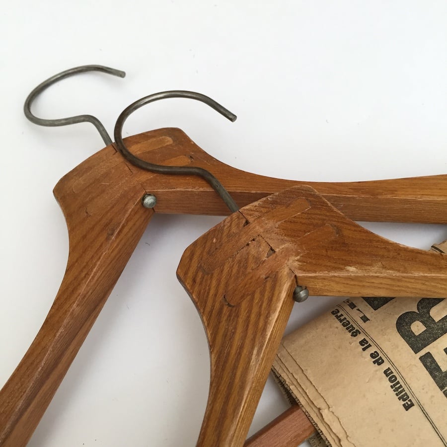 hanger / アンティークバー付き木製ハンガー | cocon