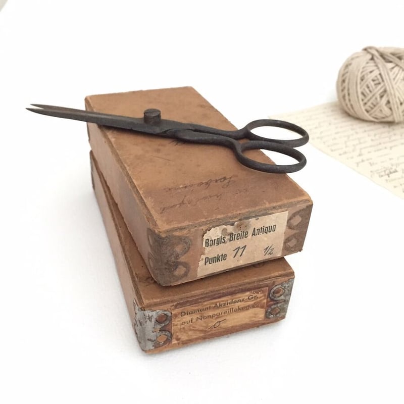 paper box 古い紙箱 アンティークペーパーボックス | cocon