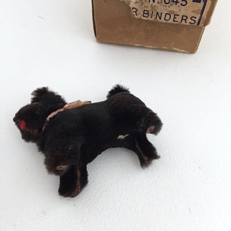 stuff dog / アンティーク犬のぬいぐるみ リアルレザーのドッグ