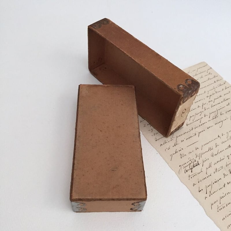 paper box 古い紙箱 アンティークペーパーボックス | cocon