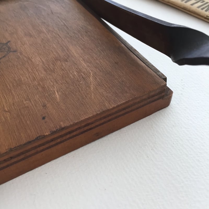 paper cutter / 古いイギリスのペーパーカッター裁断機 古道具裁断機