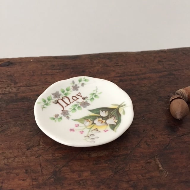 mini plate / アンティークスズランミニプレート | cocon
