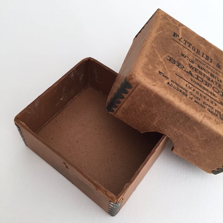 古紙貼箱　古美術　古物　骨董　アンティーク paper box / 古い紙箱 オールドボックス アンティークペーパーボックス