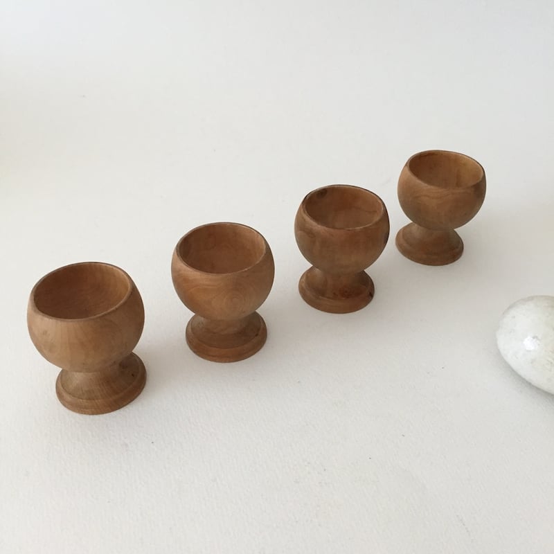 wooden egg cup / アンティークウッドエッグスタンド | cocon