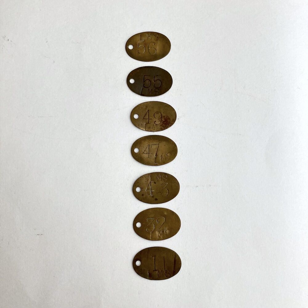 number plate ヴィンテージナンバープレート 数字タグ | cocon