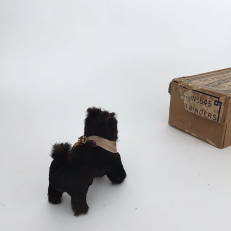 stuff dog / アンティーク犬のぬいぐるみ リアルレザーのドッグ