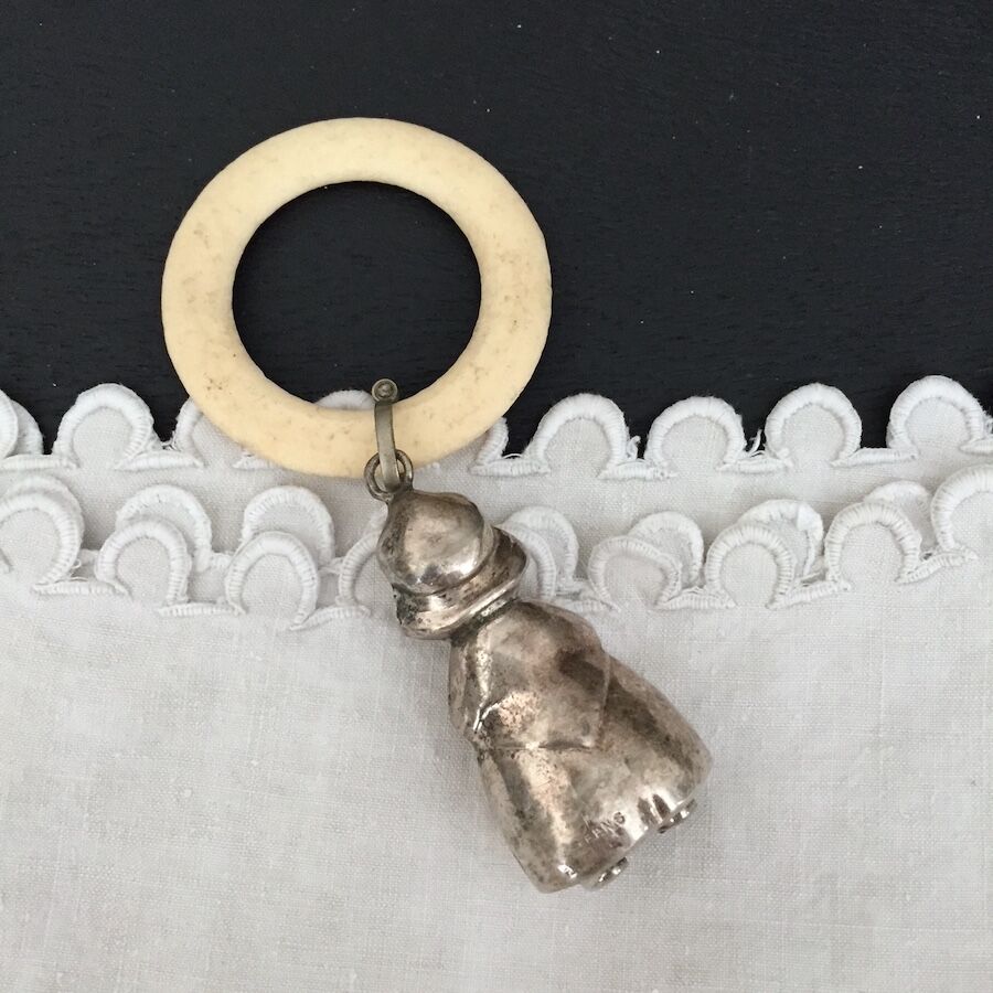 doll baby rattle / アンティークシルバーベビーラトル | cocon