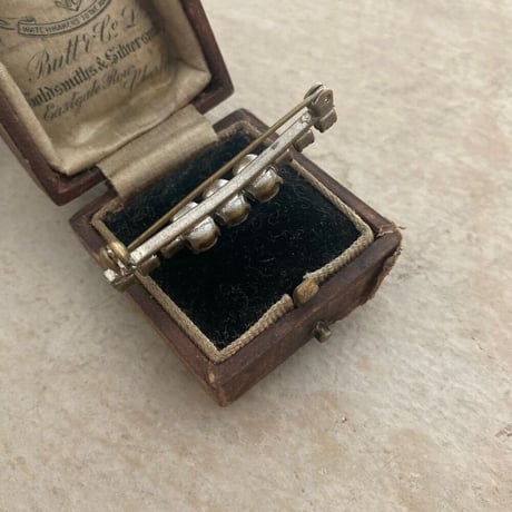 brooch / アンティークラインストーンブローチ