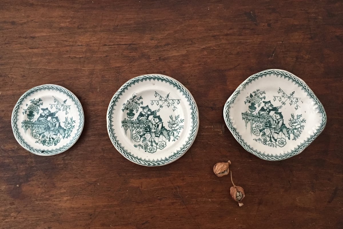 small plate / アンティーク小さなままごとプレート | cocon