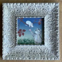 つるバラ　マツモト作　絵画 つるバラ マツモト作 絵画 図工室 スギモト（日本画家 : 竹林柚