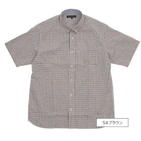 【驚きの伸縮性】PUサッカードビーチェック ショートBDシャツ｜清涼感✕ノーアイロン