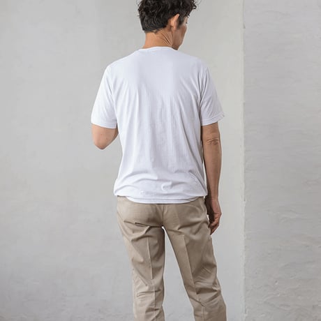 【日本製】ミラクルウェーブ Tシャツ｜汗をかいても肌に貼りつかない、大人のための涼感ノーアイロン