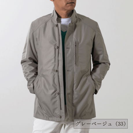【撥水性・ 家庭洗濯OK】 H・L アッシュ・エル メンズ 撥水高密タフタ ブルゾンコート