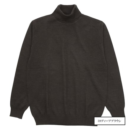 【洗えるウール】メンズ タートルネックセーター 薄手で暖かい キャッシュウール100% マシンウォッシャブル 大人カジュアル