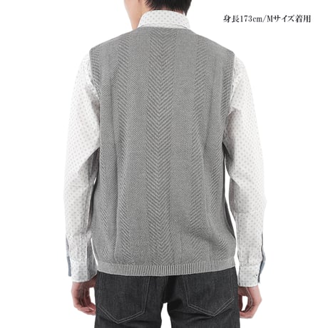 【9色展開・日本製・洗濯可能】 H・L アッシュエル メンズ 14G エクスフレッシュ ニットベスト 前開きベスト 春夏秋  吸水速乾 抗菌防臭 オフィス  カジュアル 重ね着 麻混