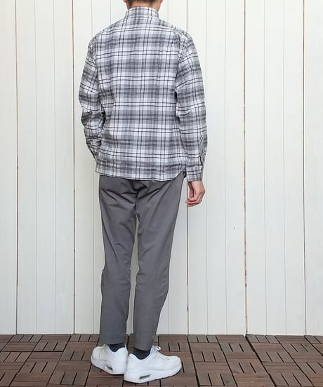 【起毛】　杢ビエラ起毛チェック柄　ボタンダウンシャツ　３色