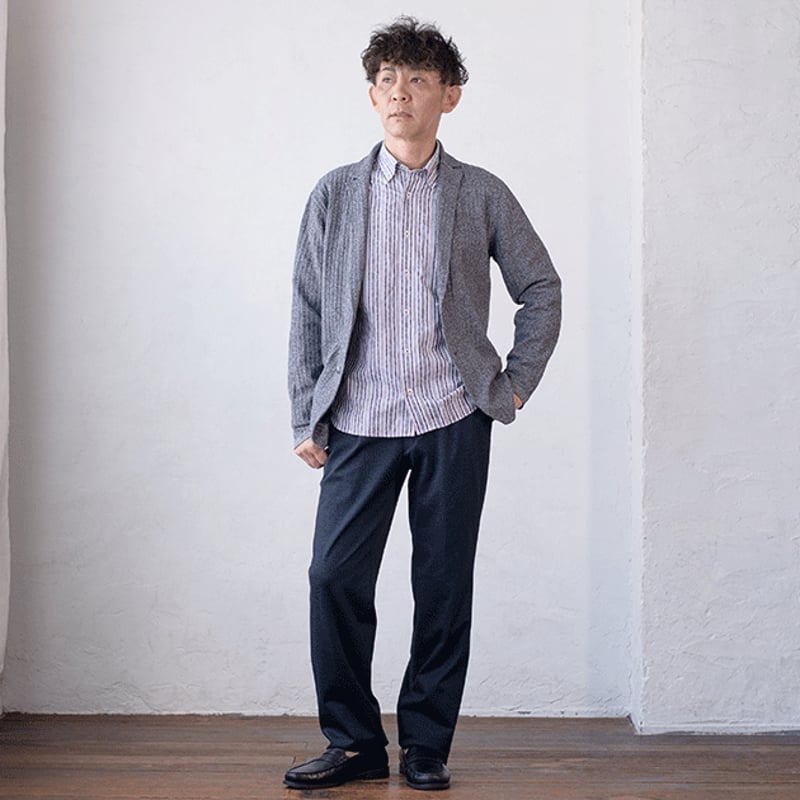 秋冬新作】ムリネタックストライプ ジャケットカーディガン