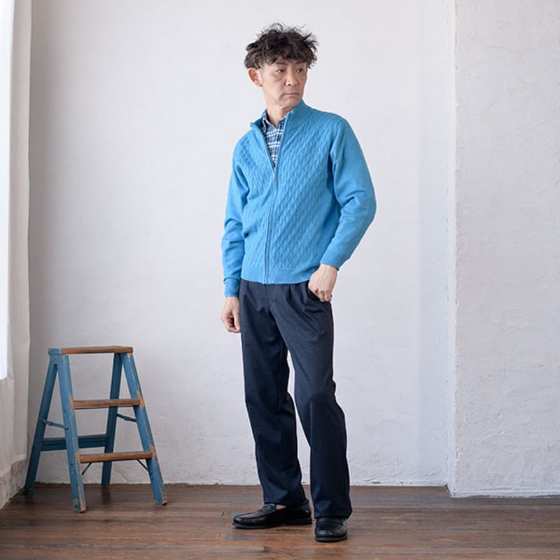 ジム　コルシーニ　カーディガン　ネイビー　未使用 ジム コルシーニ カーディガン ネイビー 未使用