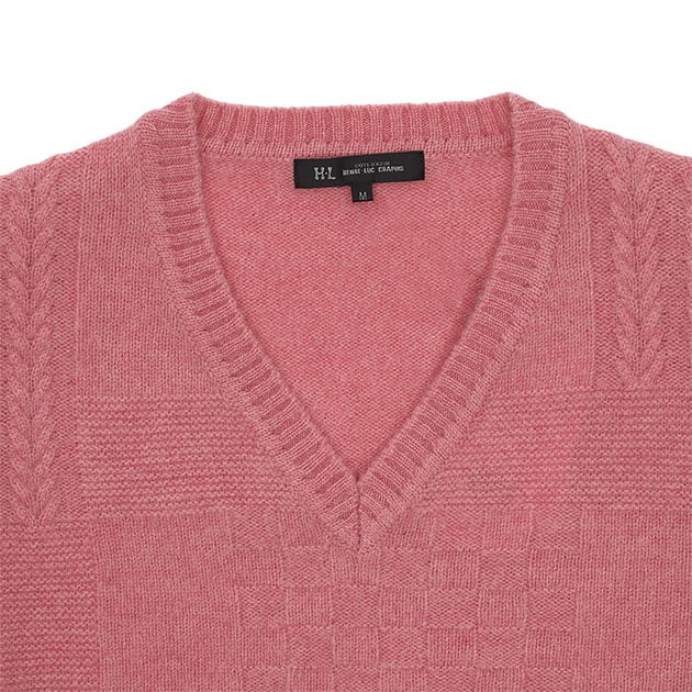 SALE/30％OFF】【タスマニアラムウール100％】メンズ Vネックニット