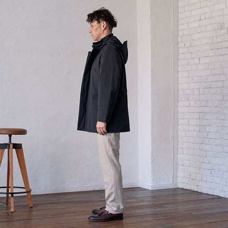 【SALE/20％OFF】【撥水・ソロテックス】メンズ ハーフコート ツイルマルチストレッチ 軽量 撥水 洗濯可能 イージーケア 大人の上質アウター