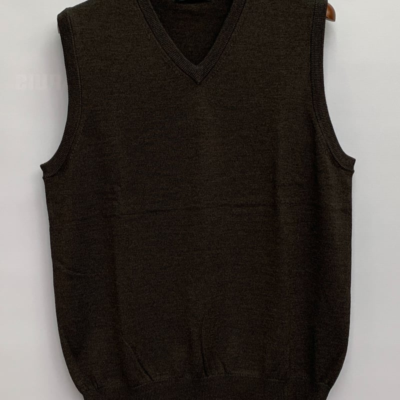 ☆キャッシュウール ウォッシャブル Vネックベスト ニュートラルカラー