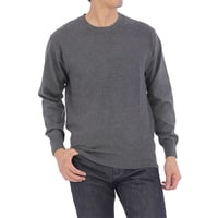 【ジャケットが羽織れる薄手ニット】14G ミニタック ダイヤリンクスクルーネックレーヨンポリエステルニット 全3色 M-2L  柔らかい