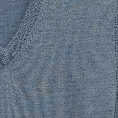 ★キャッシュウール ウォッシャブル　Vネックベスト  ブルー＆グリーン