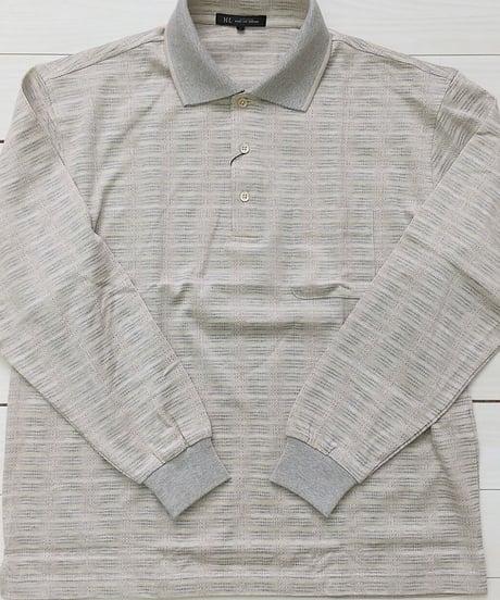 【シルケット／杢糸】　メランジオンブレ―　ポロシャツ　３色　日本製