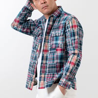 【綿100％ 柔らかい長袖シャツ】全2色 通年用 M-L チェック柄 おしゃれ トラッドテイスト 羽織におすすめ ギフト