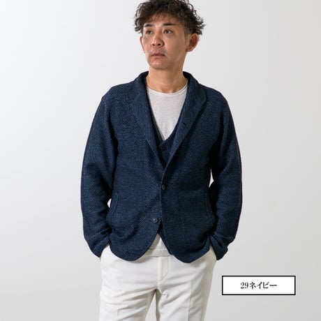【涼しい・手洗いOK】 ニットジャケット風カーデ コンバーチブル 春夏用 軽い 通気性
