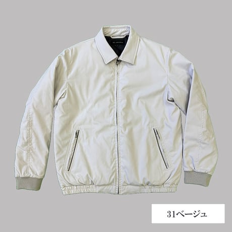 【撥水加工/暖かい/抗菌防臭加工】マイクロピーチストレッチ 中綿ブルゾン 秋冬用 全2色 M-2L