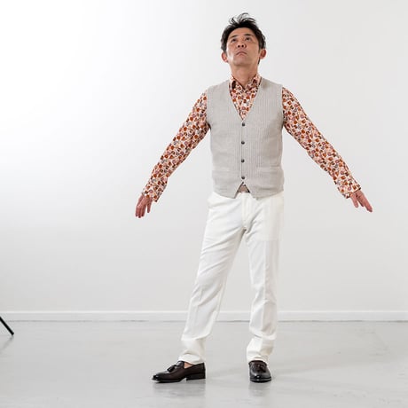 【日本製・イタリア生地使用・綿100％】H・L アッシュ・エル メンズ 長袖シャツ 通年用 幾何学柄プリント 柔らかな肌触り 高級感 大人カジュアル