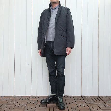 〇【洗濯OK／ウーステッドウール】　12ゲージ　針抜きプレーティング　Vネックセーター　3色