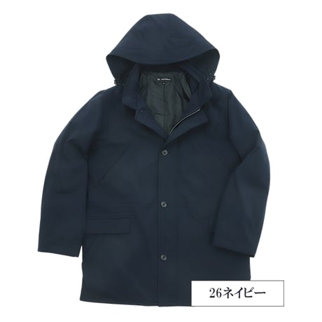 【SALE/20％OFF】【撥水・ソロテックス】メンズ ハーフコート ツイルマルチストレッチ 軽量 撥水 洗濯可能 イージーケア 大人の上質アウター