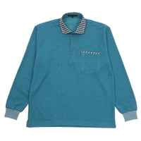 【日本製】メランジミニブロック起毛シャツ｜チェック別布衿×リブ袖｜あたたかみのある大人カジュアル