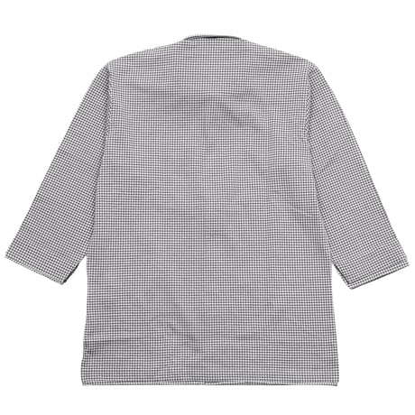 【日本製 形態安定】SOLTEX ギンガムチェック サッカー 七分袖シャツ（吸汗速乾）