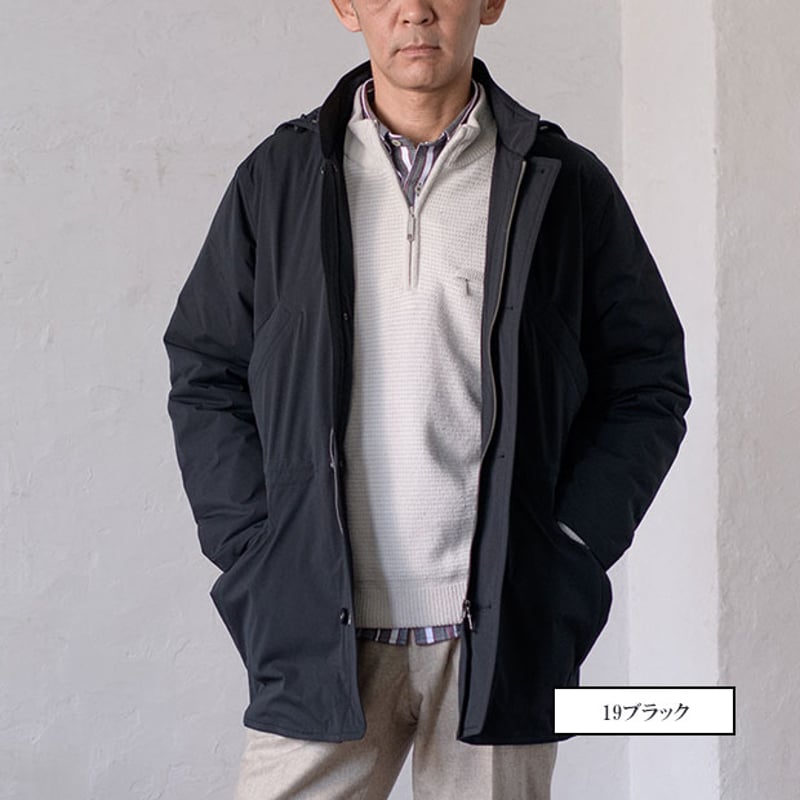 撥水・ソロテックス】メンズ ハーフコート ツイルマルチストレッチ