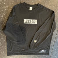 ABROS.ビッグシルエットロングTシャツ(ブラック×ペイズリー)