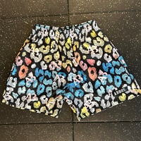 ABROS.オリジナルハーフパンツ(カラフル豹柄)