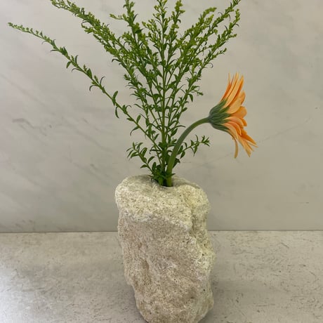 琉球石灰岩の花瓶